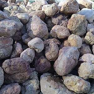 Розовый мрамор 50-100 мм