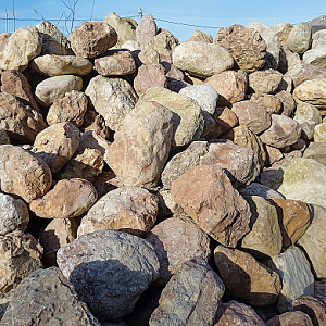 Розовый мрамор 100-150 мм